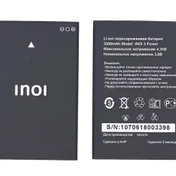 Акумуляторна батарея для смартфону INOI 1070618003398 3 Power 3.8V Black 3500mAh 13.3Wh