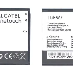 Акумуляторна батарея для смартфону Alcatel TLIB5AF One Touch Pop C5 5036D 3.7V Black 1800mAh 6.66Wh