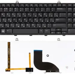 Клавиатура для ноутбука Dell Studio (17, 1745, 1747, 1749) с подсветкой (Light), Black, RU
