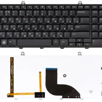 Клавиатура для ноутбука Dell Studio (17, 1745, 1747, 1749) с подсветкой (Light), Black, RU