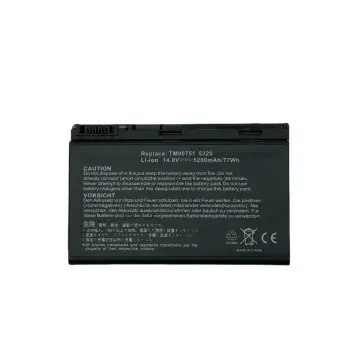 Акумуляторна батарея для ноутбука Acer TM00742 Extensa 5210 14.8V Black 5200mAh OEM