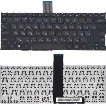 Клавиатура для ноутбука Asus F200CA, F200MA, X200LA, X200MA Black, (No Frame), RU (горизонтальный энтер)