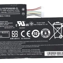 Акумуляторна батарея для планшета АКБ Acer AC13F8L Iconia Tab A1-810 3.75V Black 5340mAh Orig