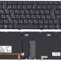 Клавиатура для ноутбука Lenovo IdeaPad (Y410P) с подсветкой (Light), Black, (Black Frame) RU