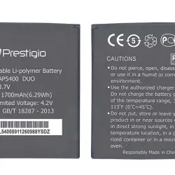 Акумуляторна батарея для смартфону Prestigio PAP5400 5400 Multiphone 3.7V Black 1700mAh 6.29Wh