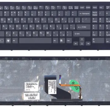 Клавіатура для ноутбука Sony Vaio (VPC-F219FC, VPC-F22 VPC-F23) с подсветкой (Light), Black, (Black Frame) RU