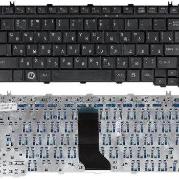 Клавиатура Toshiba Satellite A600, T130, T135, U400, U405, U500, U505, Portege M800, M900, Black, Mat, RU (вертикальный энтер)