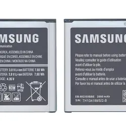 Акумуляторна батарея для смартфону Samsung EB-BG355BBE SM-G355H/DS Galaxy Core 2 Duos/SM-G3559 3.8V Black 2000mAh 7.6Wh