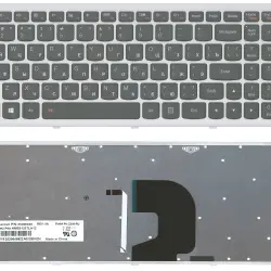 Клавиатура для ноутбука Lenovo Ideapad P500, Z500, Z500A, Z500G, Z500T с подсветкой (Light) Black, (Gray Frame) RU