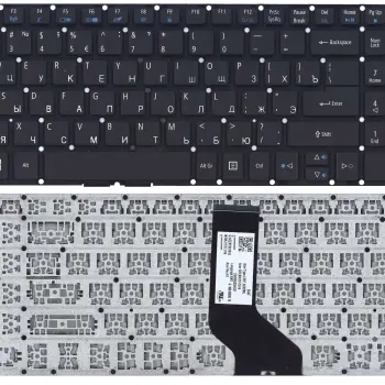 Клавіатура для ноутбука Acer Aspire E5-522, E5-522G, V3-574G, E5-573, E5-573G, E5-573T, E5-573T, E5-532G, E5-722, E5-772, F5-571, F5-571G, F5-572, F5-572G, VN7-792G, V17 Nitro, Packard Bell EasyNote TE69BH  Black, (No Frame) RU