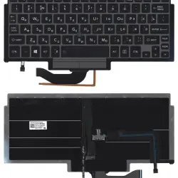 Клавиатура для ноутбука Toshiba Portege (Z10t) Black, (Silver Frame) с указателем (Point Stick) RU