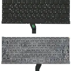 Клавіатура для ноутбука Apple MacBook Air 2010+ (A1369) (2012, 2013, 2014, 2015 года), Black, (No Frame), RU (вертикальный ентер)