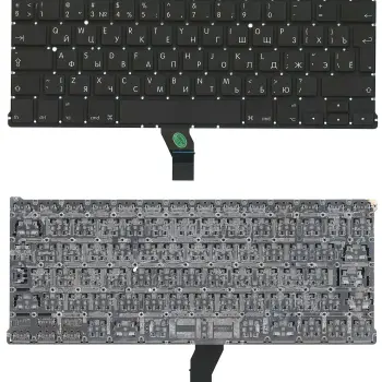 Клавіатура для ноутбука Apple MacBook Air 2010+ (A1369) (2012, 2013, 2014, 2015 года), Black, (No Frame), RU (вертикальный ентер)