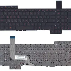 Клавіатура для ноутбука Asus G751, G751JM, G751JL, G751JT, G751JY с подсветкой (Light), Black, (No Frame) RU
