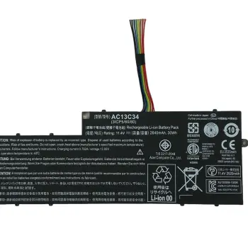 Акумуляторна батарея для ноутбука Acer AC13C34 Aspire E3-112 11.4V Black 2640mAh Orig