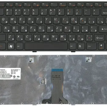 Клавіатура для ноутбука Lenovo IdeaPad (Z380) Black, (Black Frame), RU