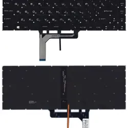 Клавиатура для ноутбука MSI (GS65, GS65VR) Black с подсветкой (Light), RU
