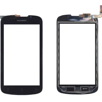 Тачскрин (Сенсорное стекло) для смартфона Huawei Ascend G300 с рамкой серый