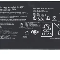 Акумуляторна батарея для планшета Asus C11-ME301T MeMo Pad ME301T 3.75V Black 5070mAh Orig