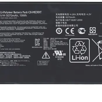 Аккумуляторная батарея для планшета Asus C11-ME301T MeMo Pad ME301T 3.75V Black 5070mAh Orig