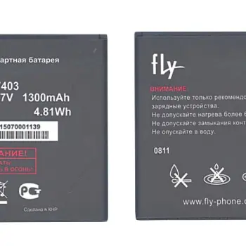 Акумуляторна батарея для смартфону Fly BL7403 IQ431 Glory 3.7V Black 1300mAh 4.81Wh