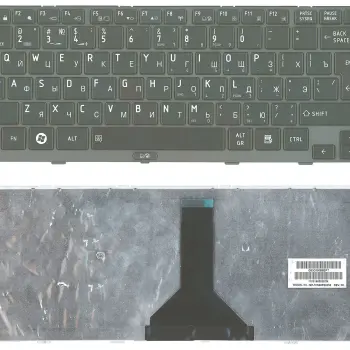 Клавиатура для ноутбука Toshiba Tecra (R845, R840, R940, R945) Black, (Gray Frame) RU