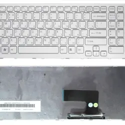 Клавіатура для ноутбука Sony Vaio (VPC-EE, VPCEE) White, (White Frame) RU