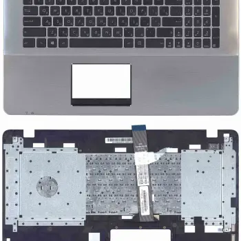 Клавіатура для ноутбука Asus (X751) Black, (Silver TopCase), RU