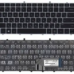 Клавіатура для ноутбука HP Envy (4-1000, 6-1000) Black, (Silver Frame) RU