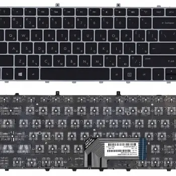 Клавіатура для ноутбука HP Envy (4-1000, 6-1000) Black, (Silver Frame) RU