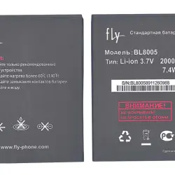 Акумуляторна батарея для смартфону Fly BL8005 IQ4512 Evo Chic 4 3.7V Black 2000mAh 7.4Wh