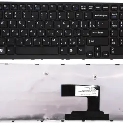 Клавіатура для ноутбука Sony Vaio (VPC-EL) Black, (Black Frame) RU