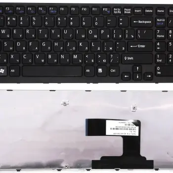 Клавиатура для ноутбука Sony Vaio (VPC-EL) Black, (Black Frame) RU