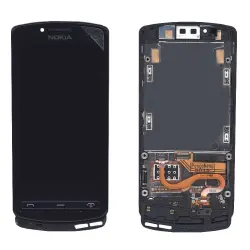 Матриця с тачскріном (модуль) для Nokia Lumia 700 чорний с рамкой