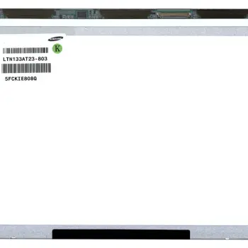 Матриця для ноутбука 13,3", Slim (тонкая), 40 pin (знизу зліва), 1366x768, Светодиодная (LED), ушки верх/низ, матовая, Samsung, LTN133AT23 803