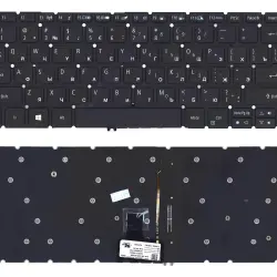 Клавіатура для ноутбука Acer Aspire R14 R5-471, R5-431T, R7-372T с подсветкой Black, (No Frame) RU