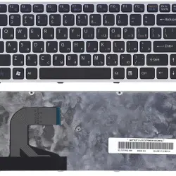 Клавіатура для ноутбука Sony Vaio (VPC-S) Black, (Silver Frame) RU