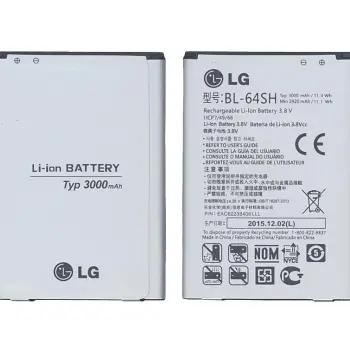 Акумуляторна батарея для смартфону LG BL-64SH F540S 3.7V Volt II Silver 3000mAh 11.4Wh