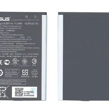 Аккумуляторная батарея для смартфона Asus C11P1501 ZenFone 2 Laser 3.85V Black 3000mAh 11.5Wh