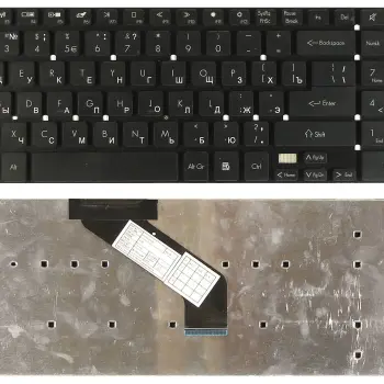 Клавиатура для ноутбука Acer Gateway (NV55) Black, (No Frame), RU (горизонтальный энтер)