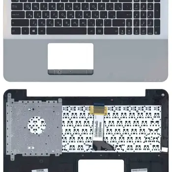 Клавіатура для ноутбука Asus (X555) Black, (Silver TopCase), RU