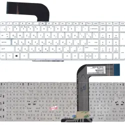 Клавіатура для ноутбука HP Pavilion (17-F, 15-P) White, (No Frame) RU