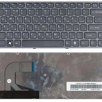 Клавіатура для ноутбука Sony Vaio (VPC-S) Black, (Black Frame) RU
