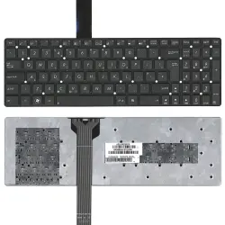 Клавіатура для ноутбука Asus (K55, X501) Black, (No Frame) RU (вертикальный ентер)