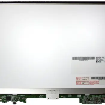 Матрица для ноутбука 12,1", Slim (тонкая), 40 pin (снизу справа), 1280x800, Светодиодная (LED), ушки по бокам, матовая, AU Optronics (AUO), B121EW04 V.1, B121EW04 V.1