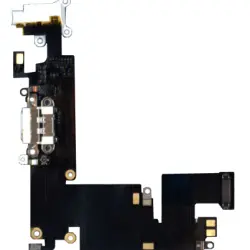 Шлейф роз'єму живлення с аудіо-роз'ємом для Apple iPhone 6 Plus білий