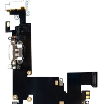 Шлейф роз'єму живлення с аудіо-роз'ємом для Apple iPhone 6 Plus білий