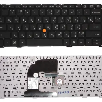 Клавіатура для ноутбука HP Elitebook (8460W) с указателем (Point Stick) Black, (No Frame) RU (горизонтальный ентер)