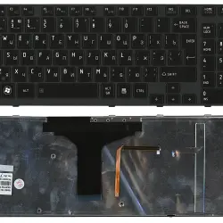 Клавиатура Toshiba Satellite (A660, A660D, A665, A665D, Qosmio X770, P750, P755) с подсветкой (Light), Black, (Black Frame) RU (вертикальный энтер)