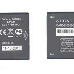 Акумуляторна батарея для смартфону Alcatel CAB3010010C1 One Touch 108 3.7V Black 750mAh 2.78Wh